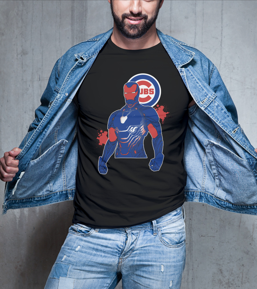 Iron Man Chicago Cubs Fusion T-Shirt