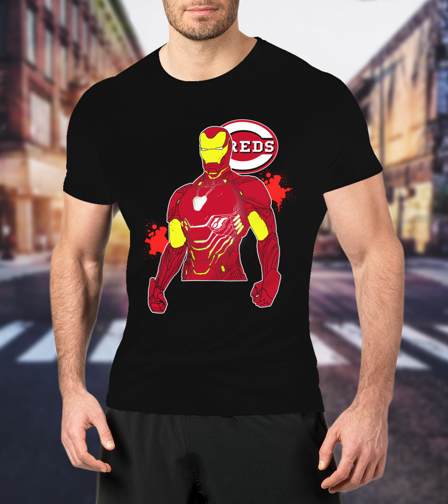 Iron Man Cincinnati Reds Collaboration T-Shirt