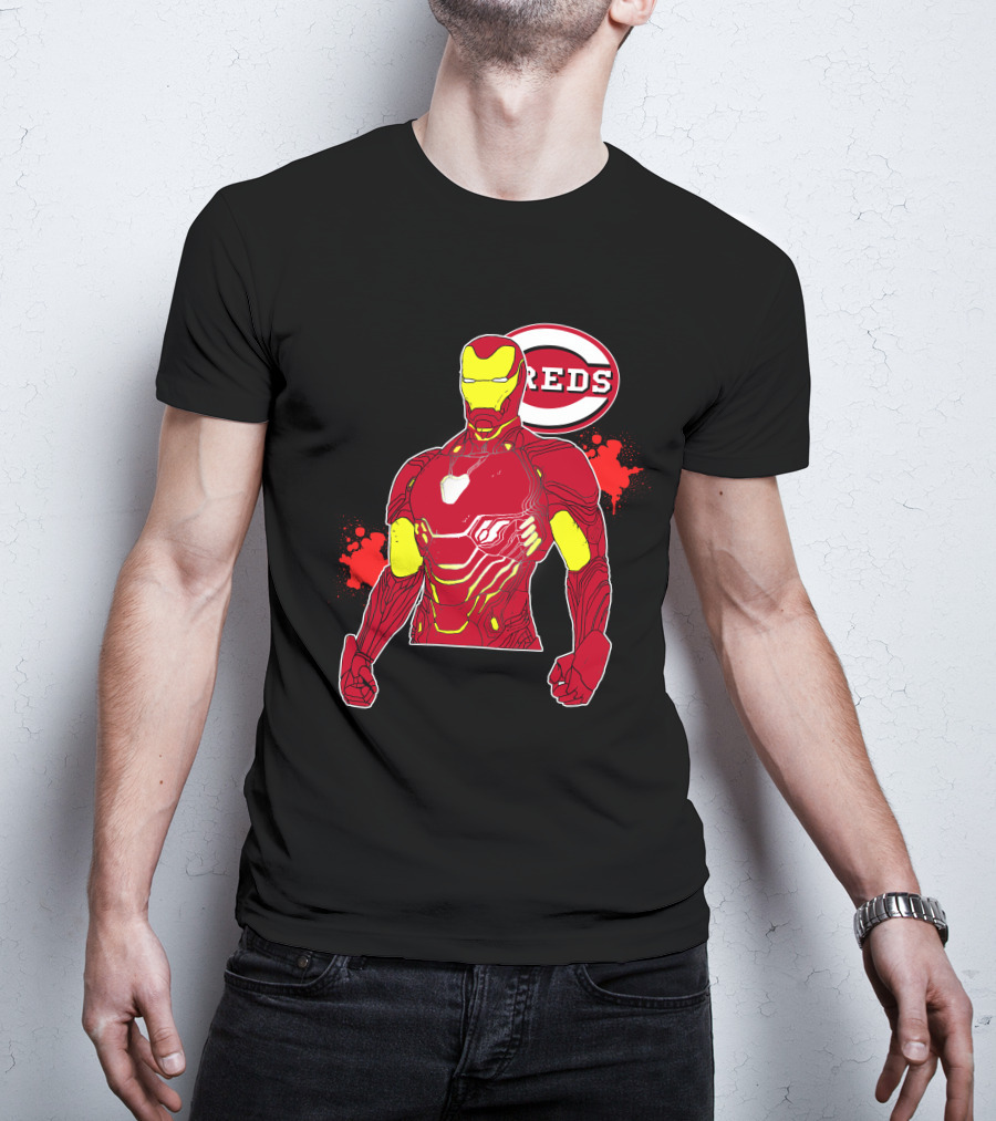 Iron Man Cincinnati Reds Collaboration T-Shirt