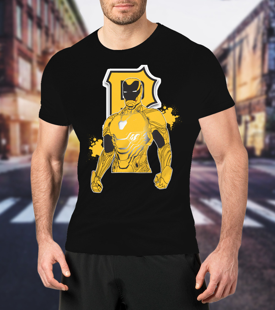 Iron Man Pittsburgh Pirates Collaborative Marvel Sports T-Shirt