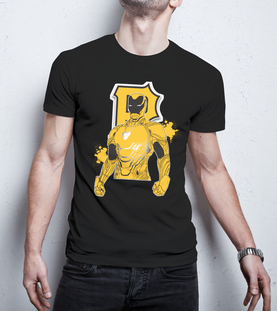 Iron Man Pittsburgh Pirates Collaborative Marvel Sports T-Shirt