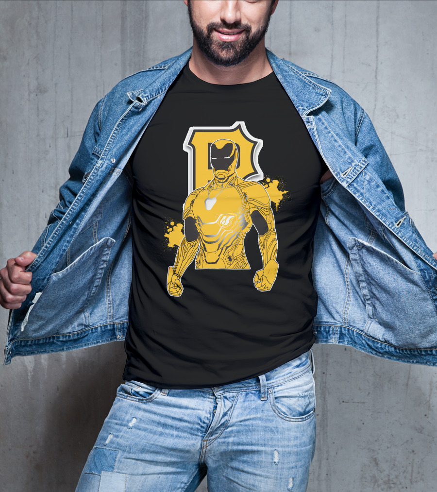 Iron Man Pittsburgh Pirates Collaborative Marvel Sports T-Shirt