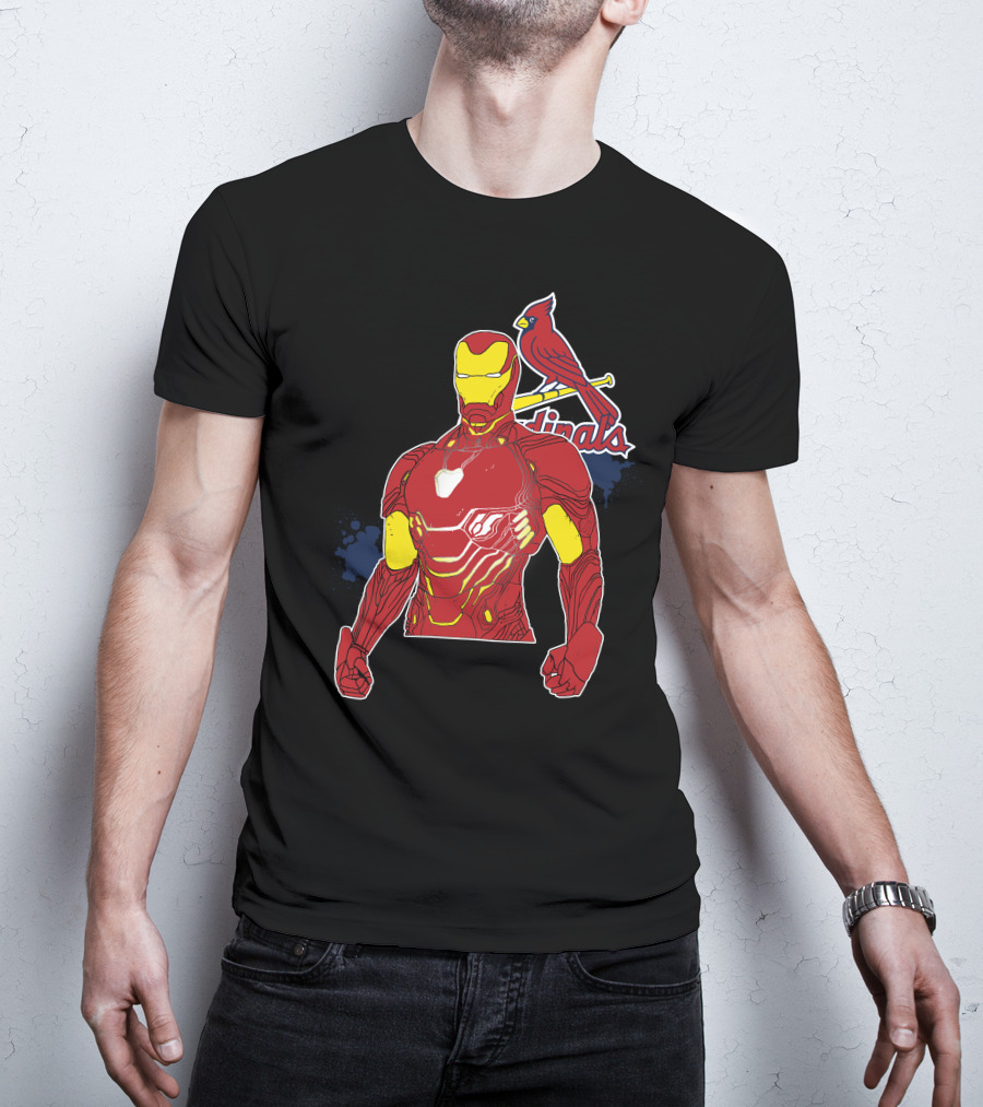 Iron Man St Louis Cardinals Crossover T-Shirt