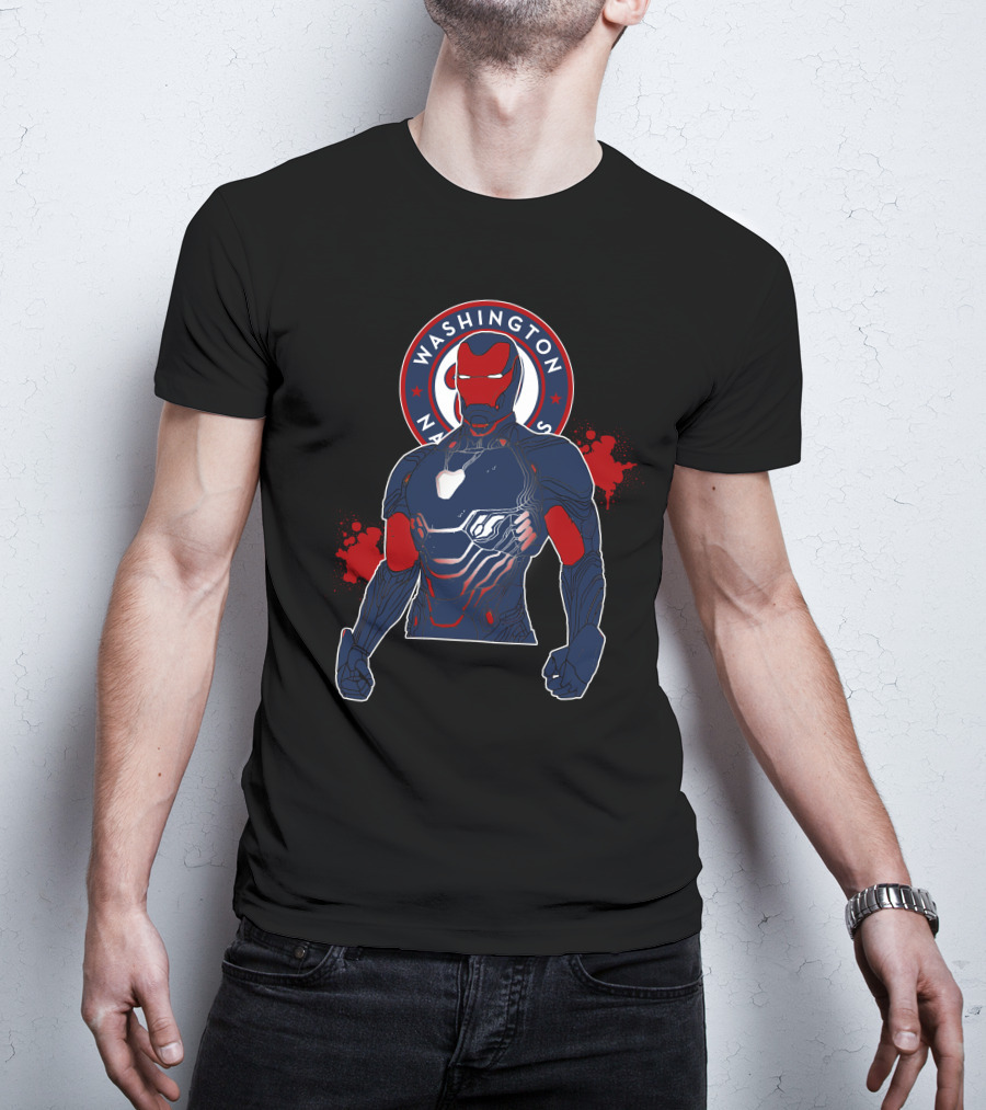 Iron Man Washington Nationals Crossover T-Shirt