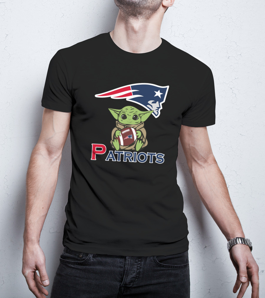 Patriots Baby Yoda Star Wars Patriots Football T-Shirt