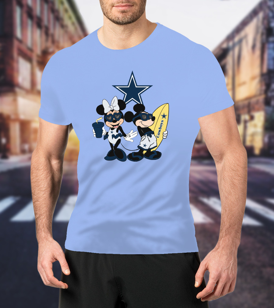 Cowboys Mickey Vacation Star Surfing T-Shirt