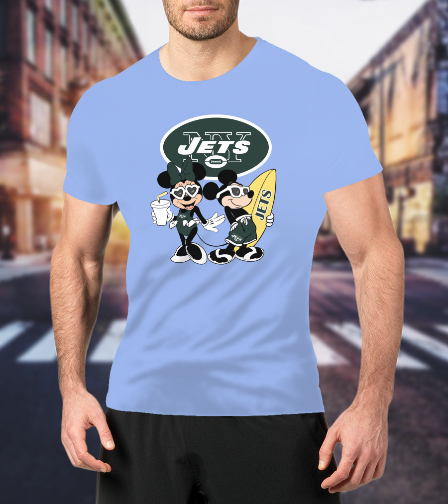 Jets Mickey Surfing Vacation Adventure T-Shirt