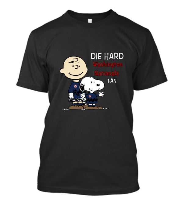 Die Hard Washington Nationals Fan Snoopy And Charlie Brown T-Shirt
