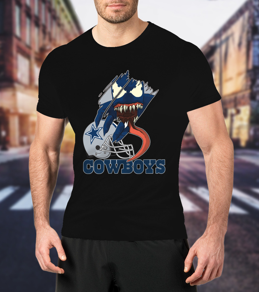 Cowboys Venom Dallas Football Mashup T-Shirt