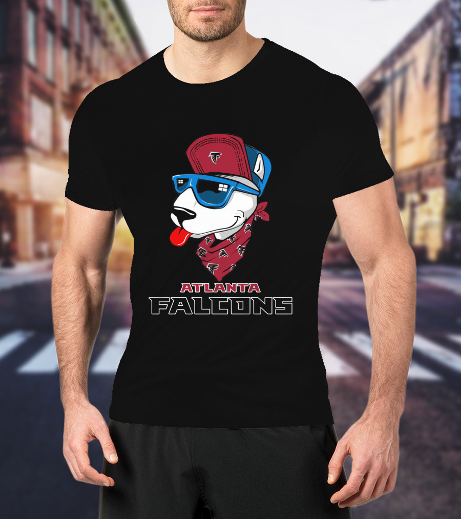 Atlanta Falcons Bull Terrier T-Shirt