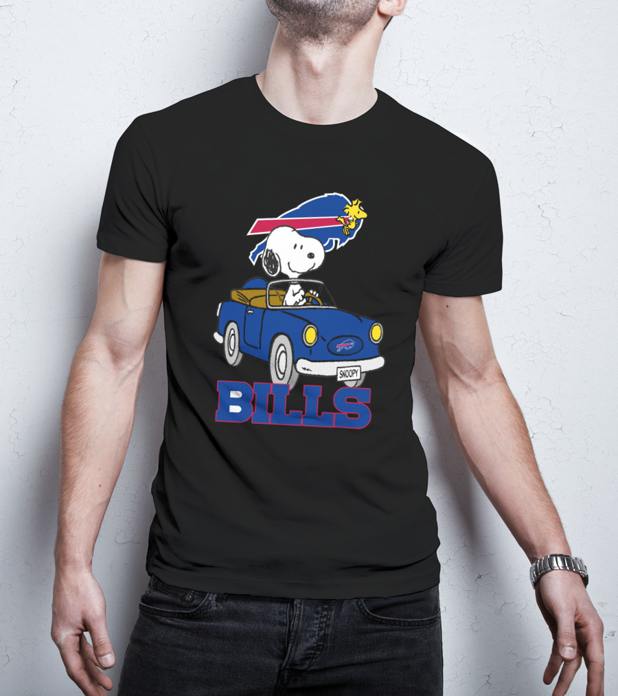 Buffalo Bills Snoopy Woodstocks Long Ride T-Shirt