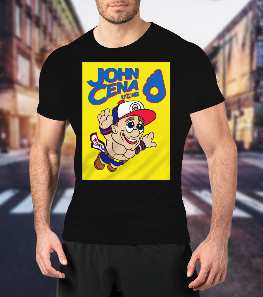 John Cena Never Give Up U C ME Mario T-Shirt