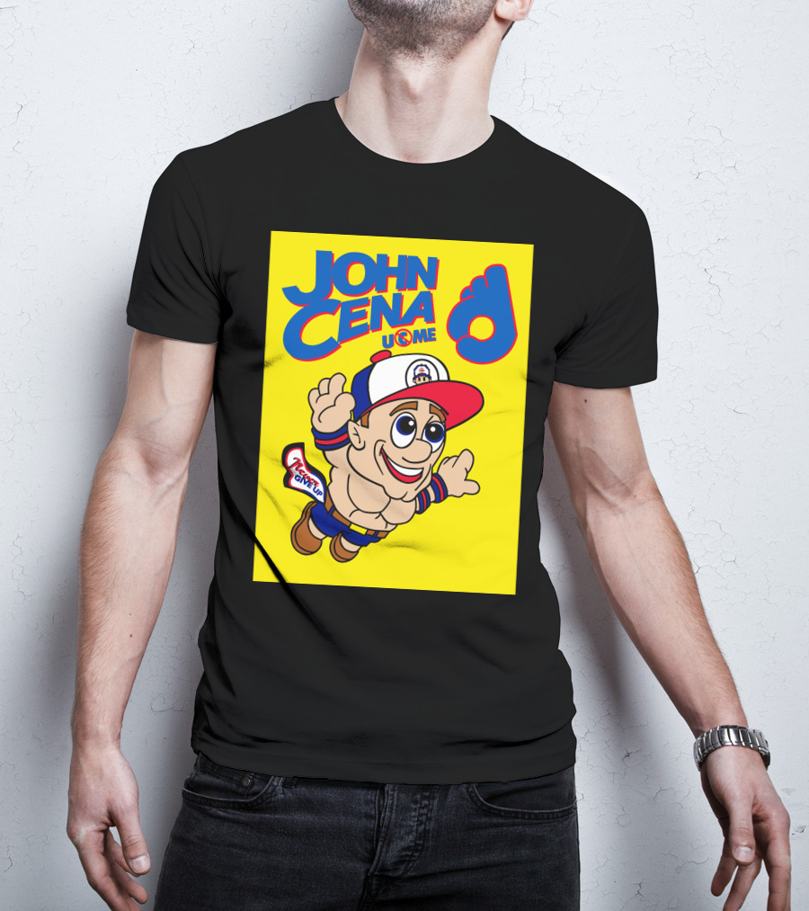 John Cena Never Give Up U C ME Mario T-Shirt