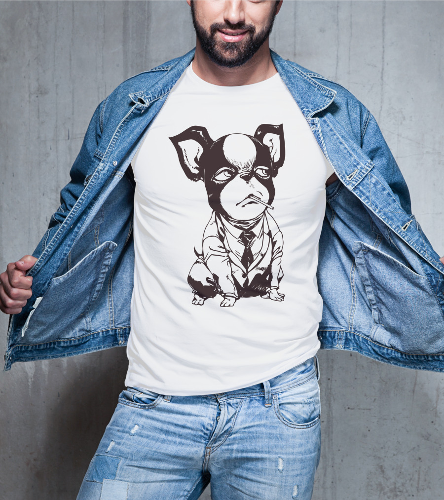 Iggy Jojo Bizarre Adventure Manga Character Dog In Suit T-Shirt