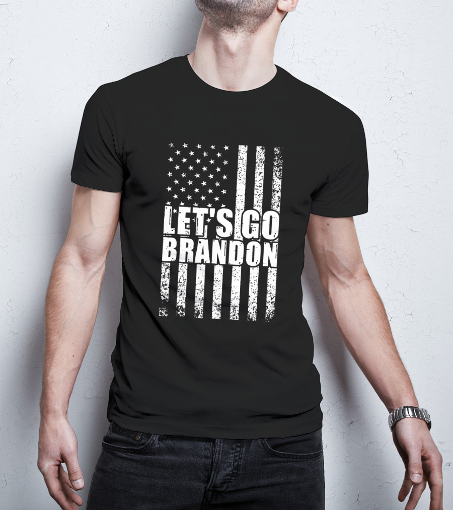 Let's Go Brandon American Flag Conservative T-Shirt