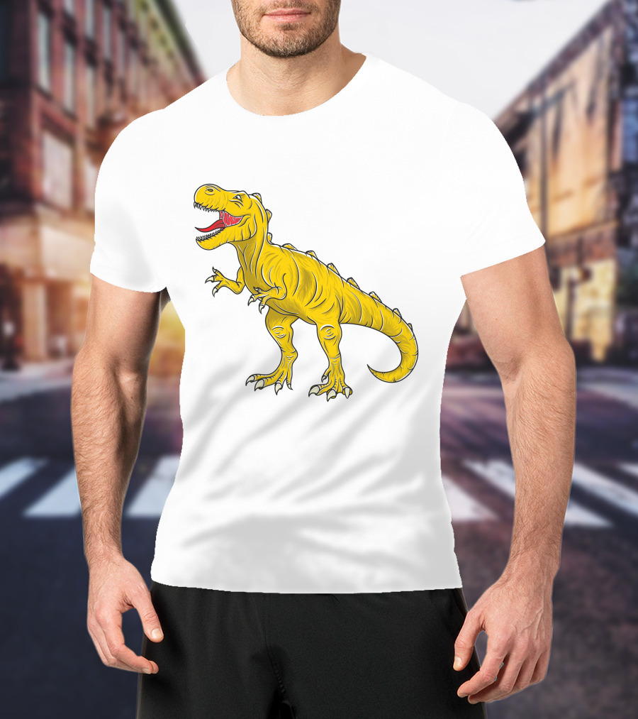 Yellow Dinosaur Tyrannosaurus Rex T-Shirt
