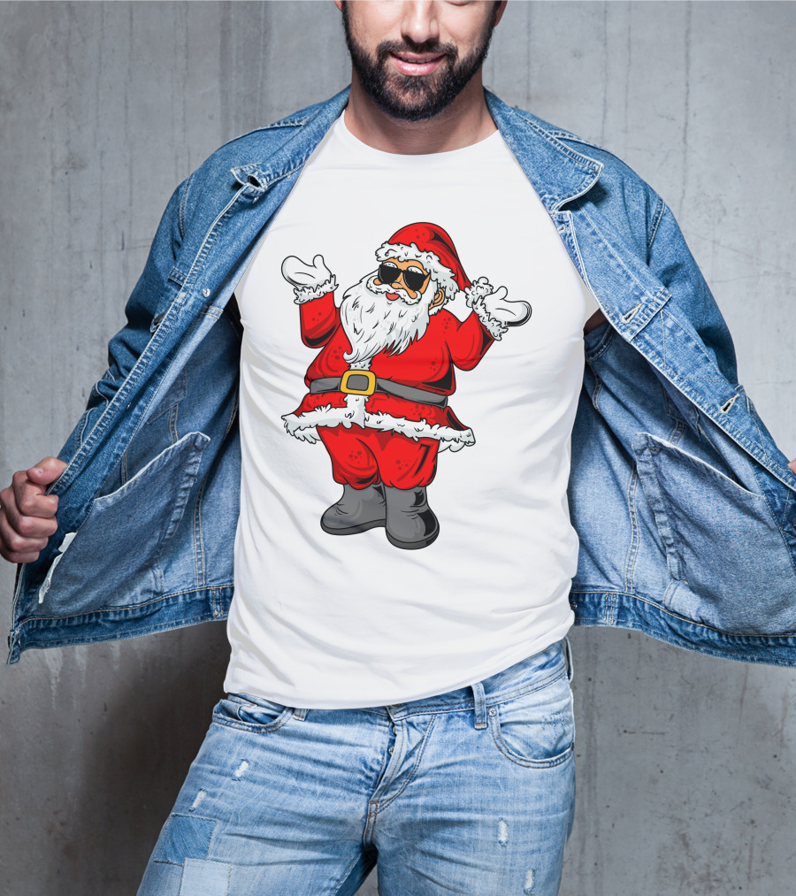 Santa Claus Wearing Cool Shades T-Shirt