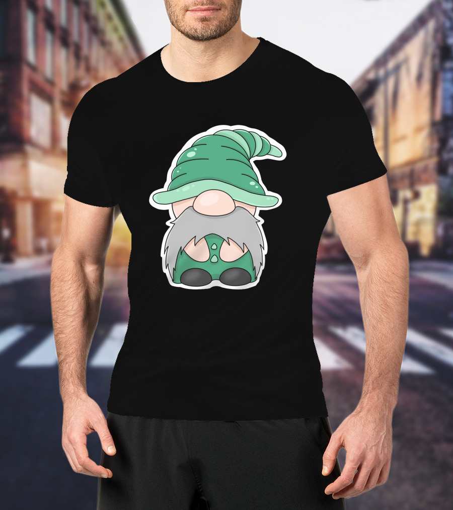 Green Gnomes In Classic Pointed Hat T-Shirt