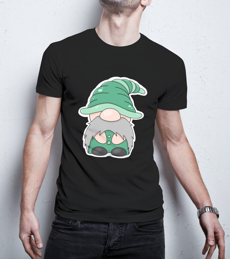 Green Gnomes In Classic Pointed Hat T-Shirt