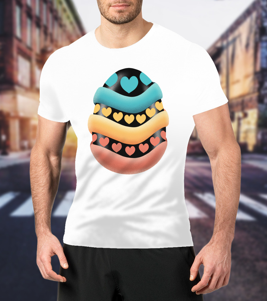 Easter Egg Handmade Heart T-Shirt