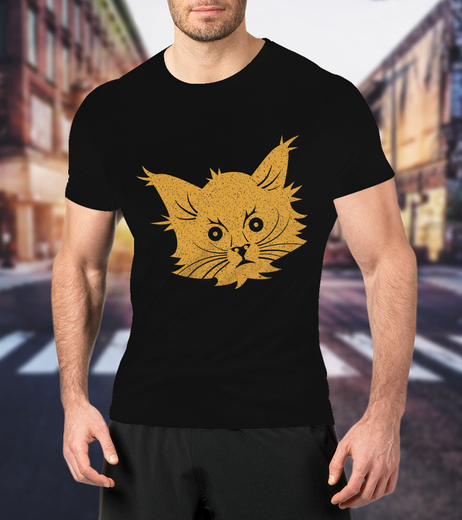 Cat Lover Whiskers Face T-Shirt
