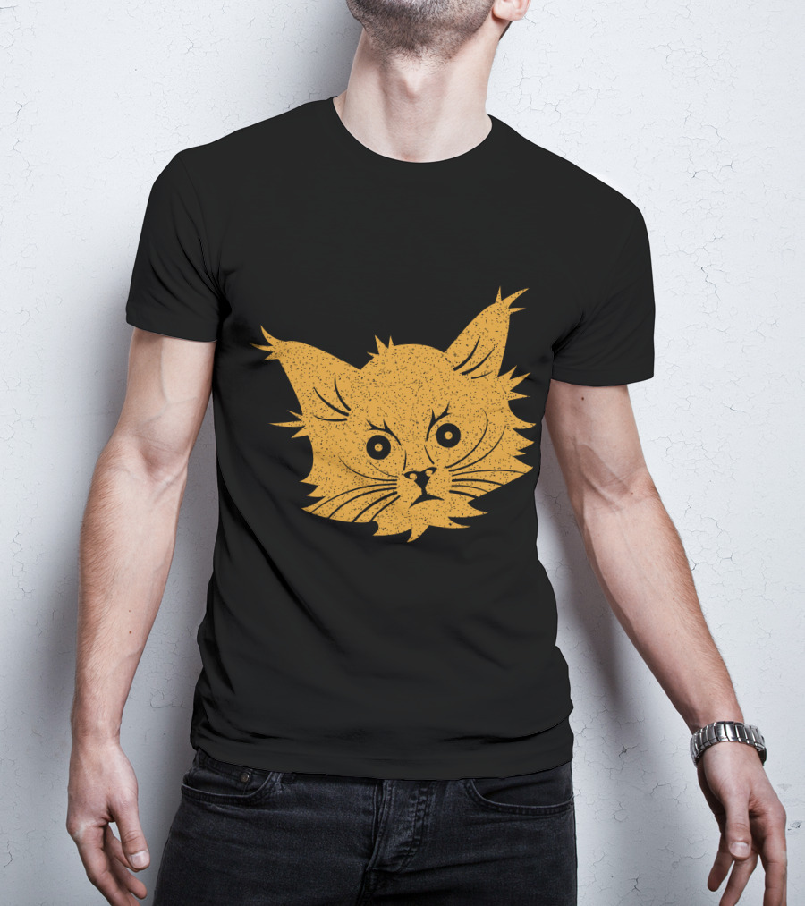 Cat Lover Whiskers Face T-Shirt