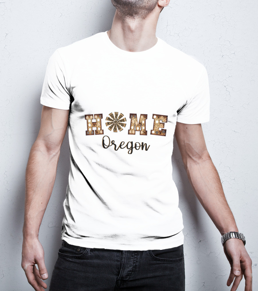 Rusty Vintage Home Oregon Lights T-Shirt