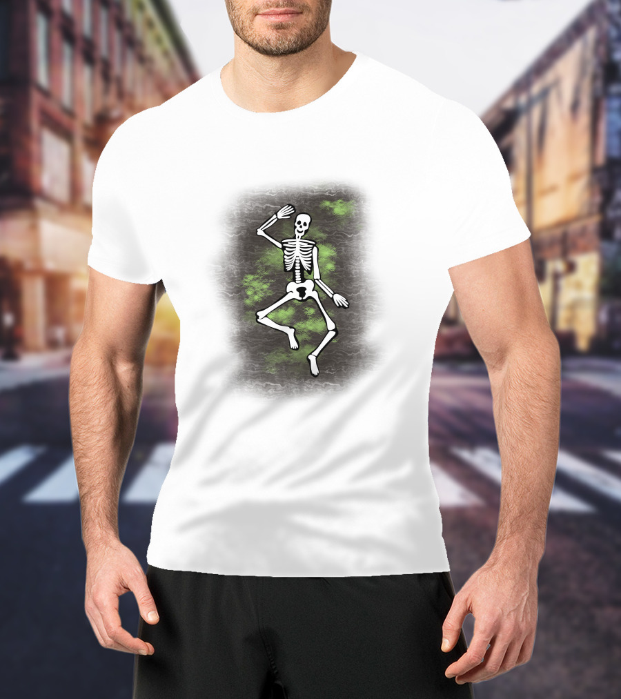 Dancing Skeleton Halloween Ghostly Vibe T-Shirt