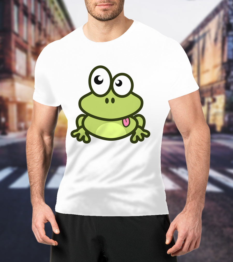 Cute Cartoon Frog Adorable Image T-Shirt