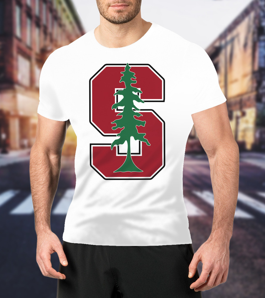 Stanford University Cardinal Logo With Tree T-Shirt