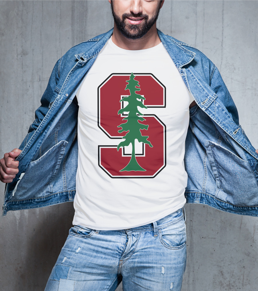Stanford University Cardinal Logo With Tree T-Shirt
