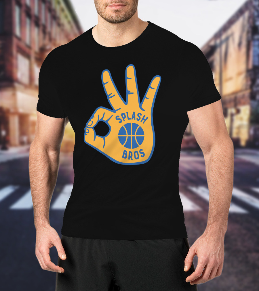Splash Bros Basketball Foam Finger Logo 3 T-Shirt