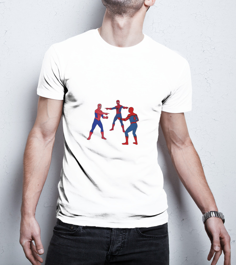 Spidermans No Way Home Pointing Meme Trio T-Shirt