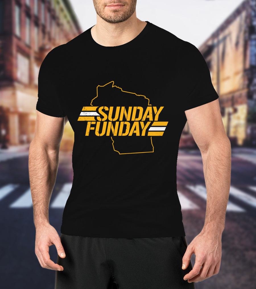 Sunday Funday Wisconsin Green Bay Packers T-Shirt