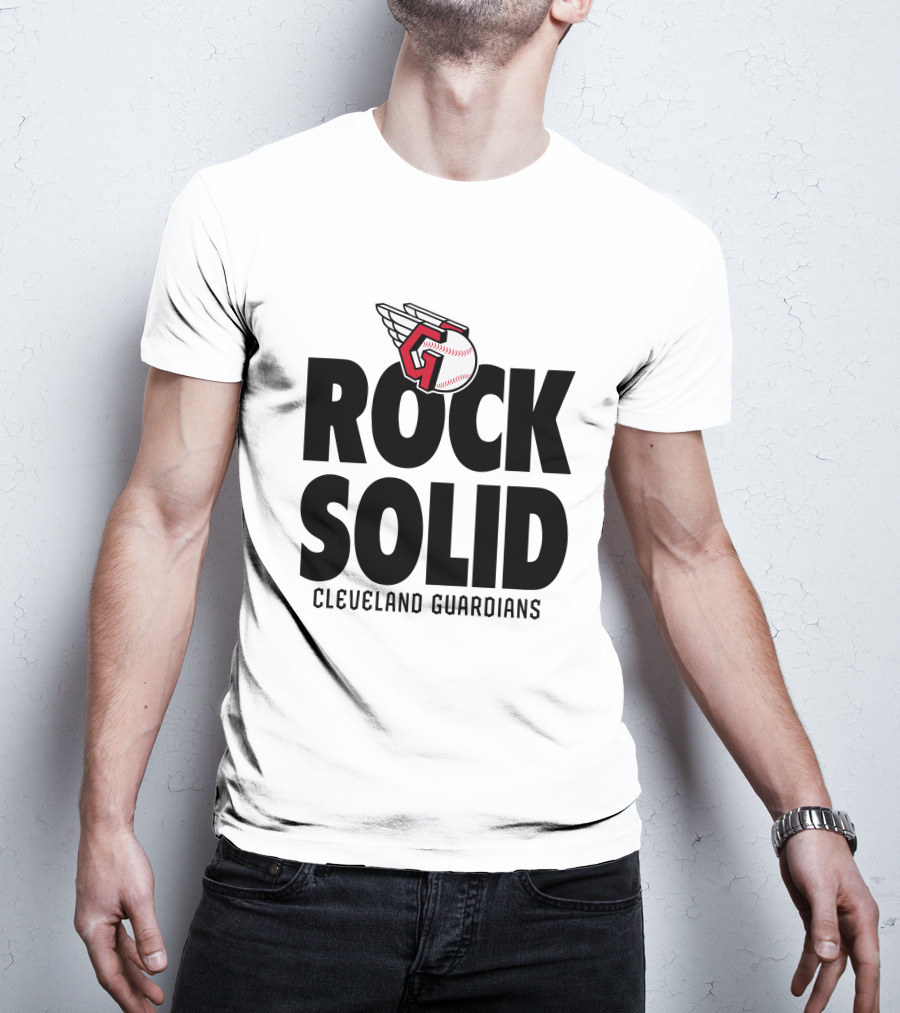 Cleveland Guardians Rock Solid Baseball Winged T-Shirt