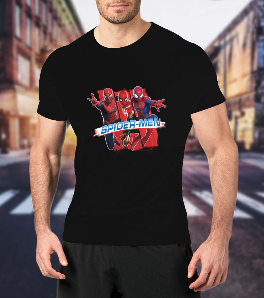 Spider-Men Marvel Spider Man No Way Home Trio T-Shirt