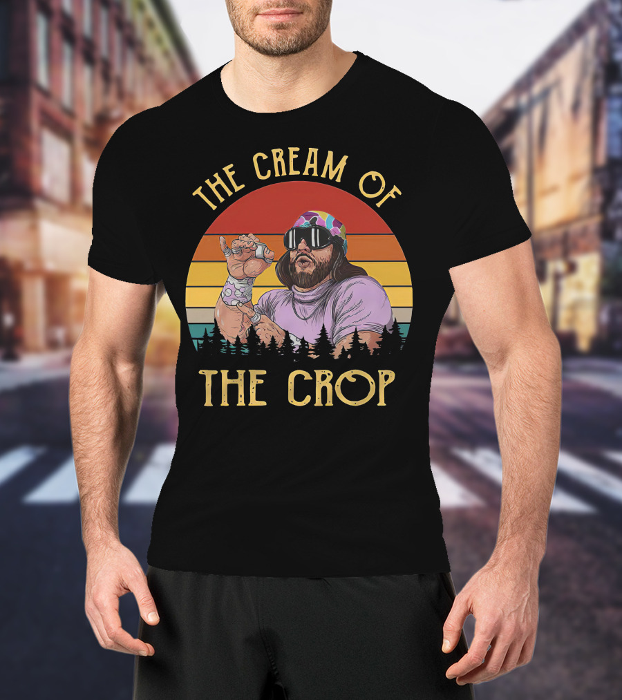 The Cream Of The Crop Retro Wrestler T-Shirt