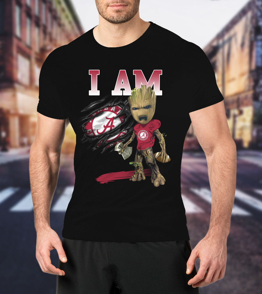 I Am Alabama Football Groot T-Shirt