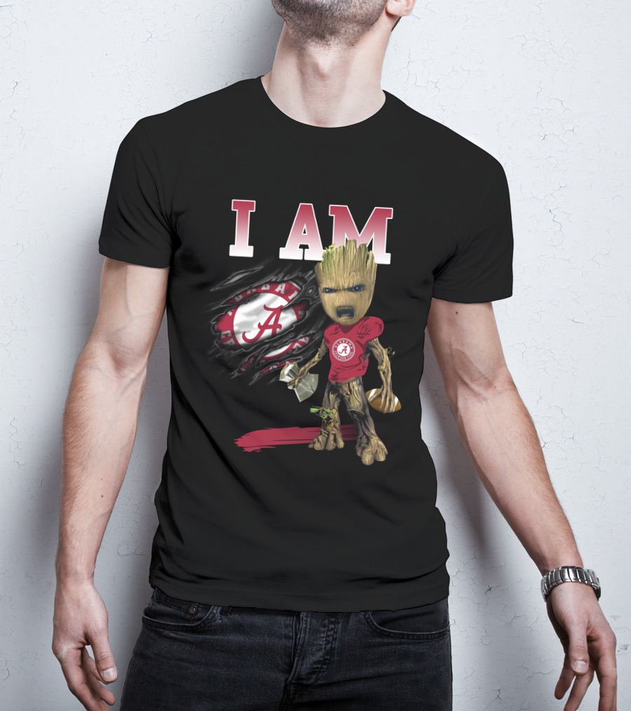 I Am Alabama Football Groot T-Shirt
