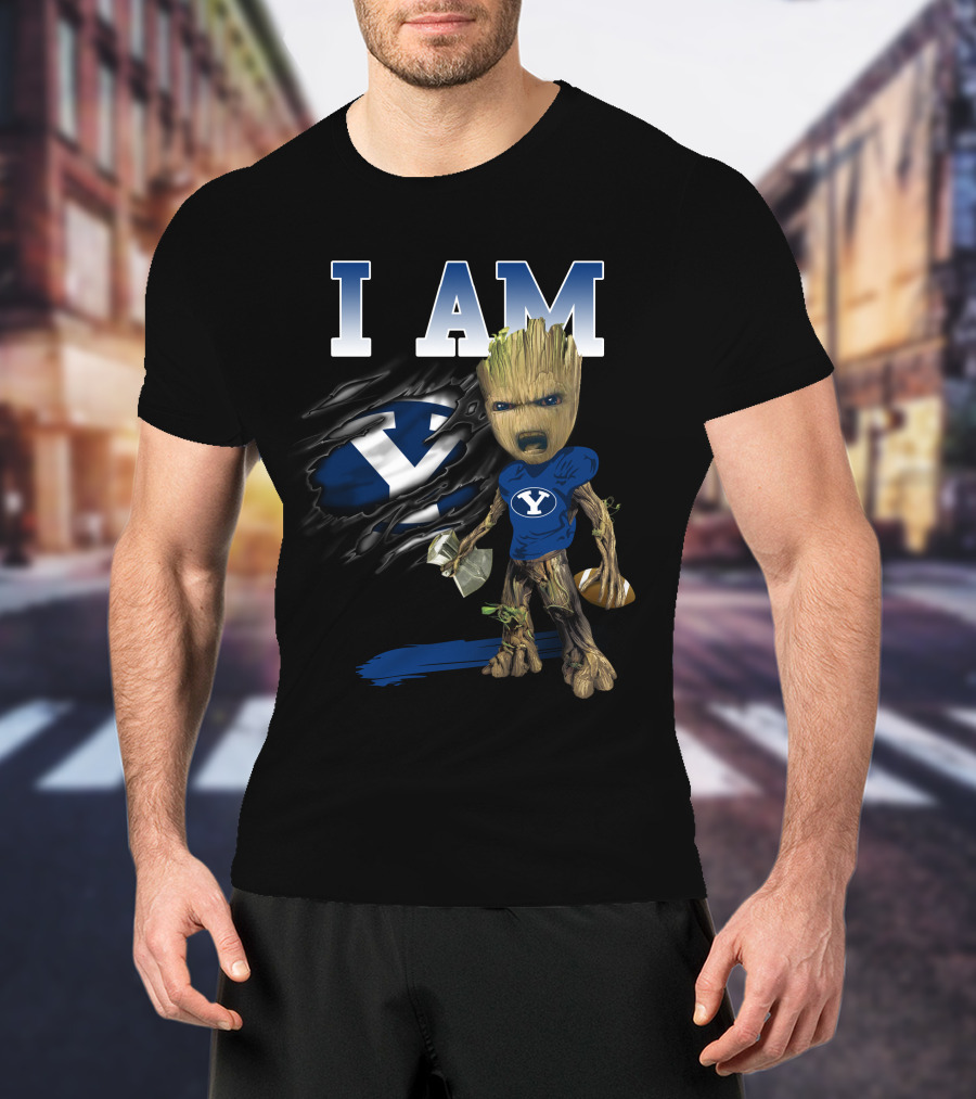 I Am Groot Byu Cougars Football T-Shirt