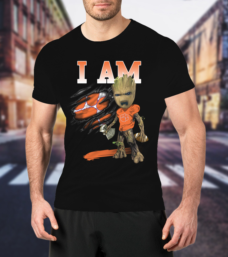 I Am Groot Clemson Tigers Football T-Shirt
