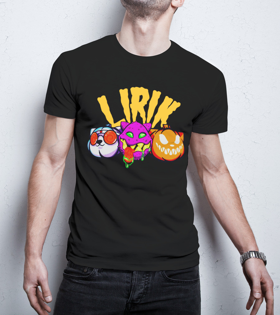 LIRIK GHOULS Trio Halloween Characters T-Shirt