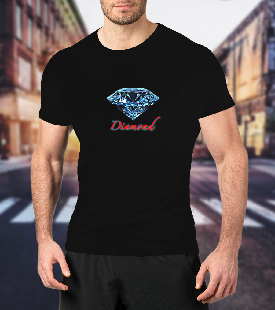 Diamond Blue Gemstone T-Shirt