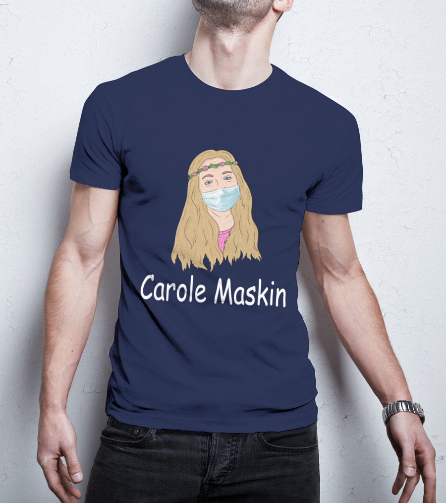 Carole Maskin Face Mask Floral Headband T-Shirt