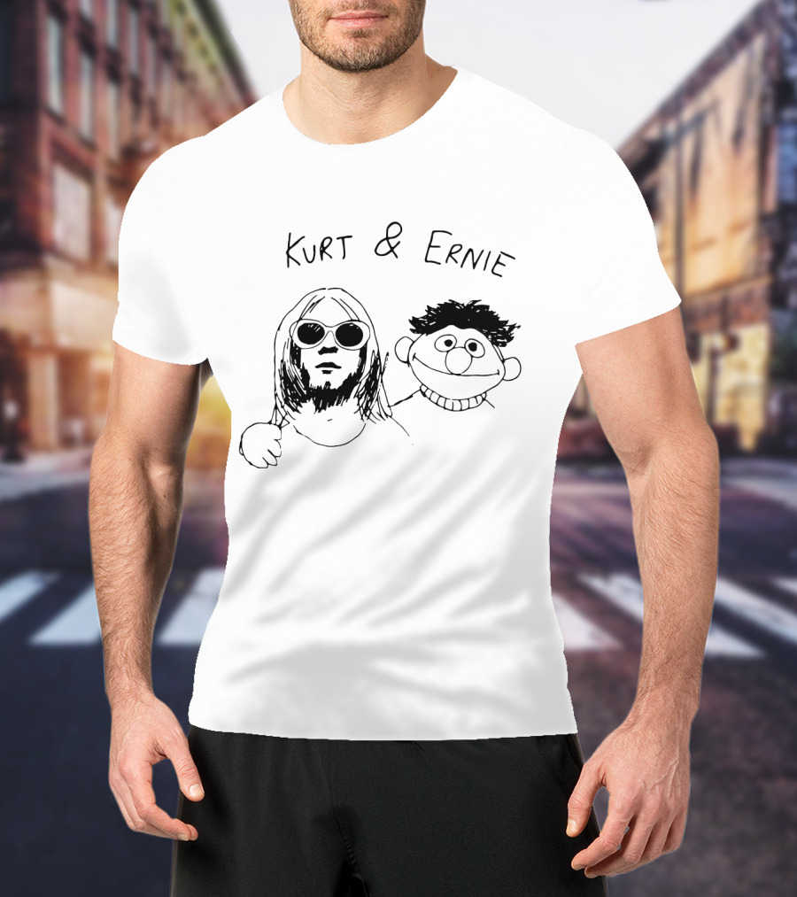 Kurt And Ernie Sunglasses Rocker Cartoon T-Shirt