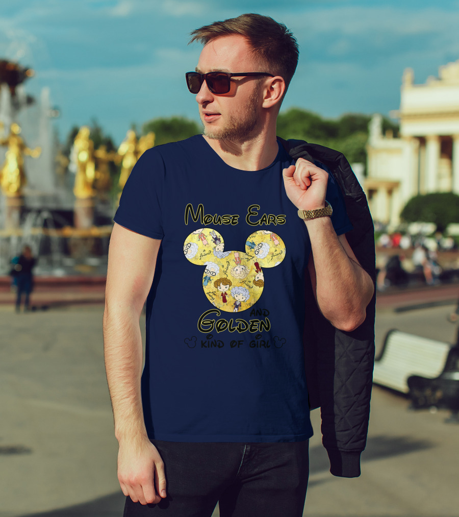Mouse Ears And Golden Kind Of Girl Friends Mouse Ears T-Shirt