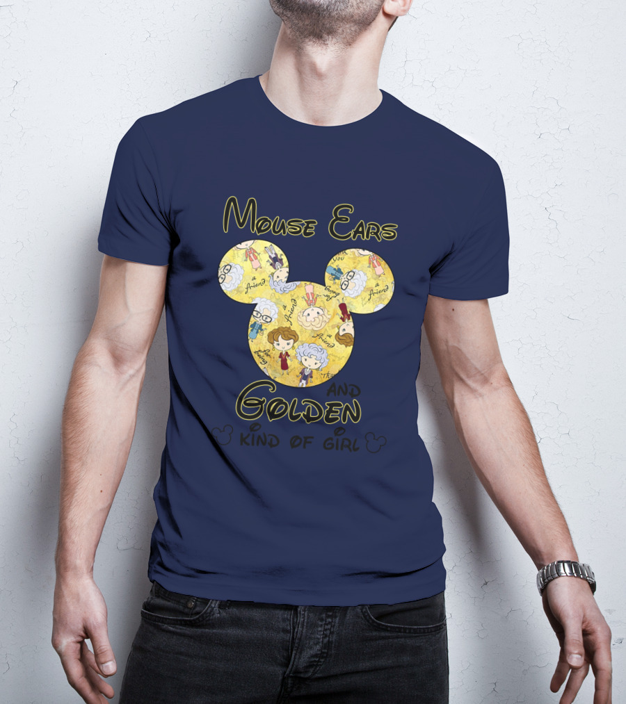 Mouse Ears And Golden Kind Of Girl Friends Mouse Ears T-Shirt