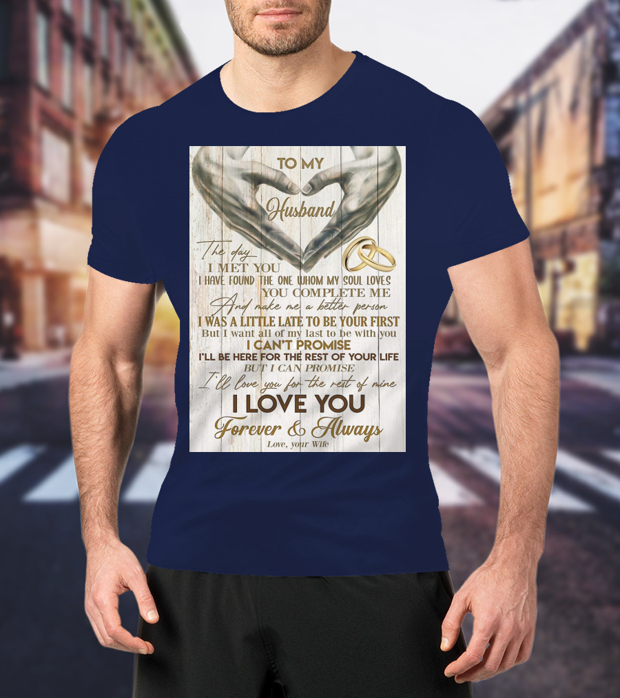 To My Husband The Day I Met You I Have Found The One Whom My Soul Loves You Complete Me Forever And Always Love Your Wife T-Shirt