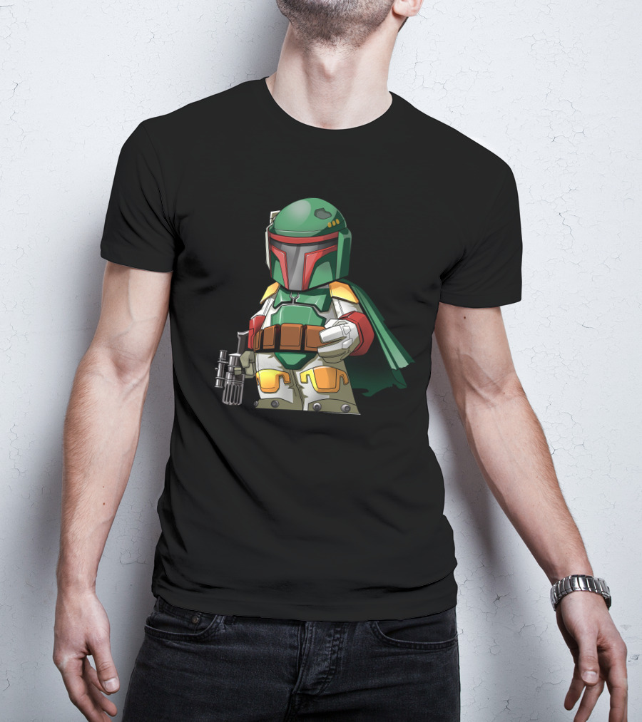 Chibi Bounty Hunter Boba Fett Star Wars Character T-Shirt