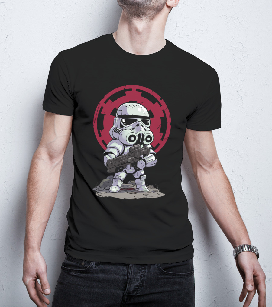 Chibi Stormtrooper Star Wars Imperial Emblem T-Shirt